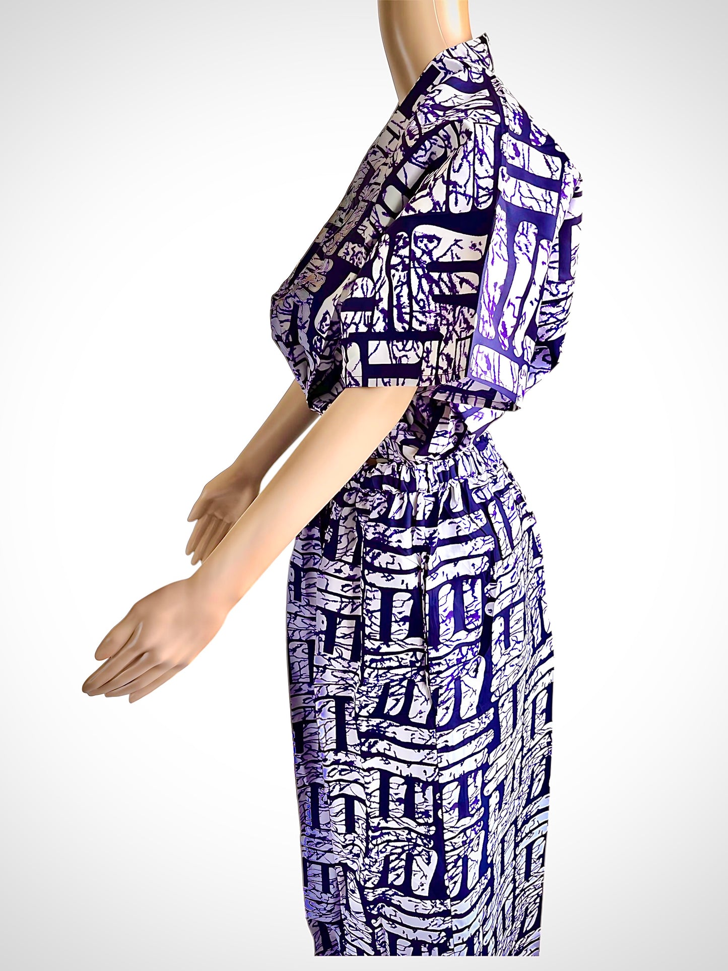 Ìròsa Ankara Crop Top & Long Pant Set