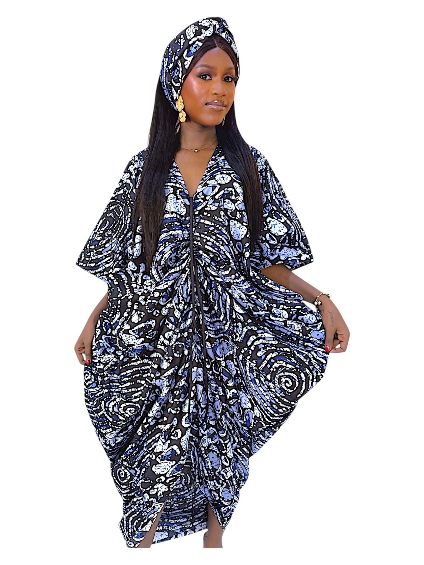 Ìrètí Ankara Drawstring Bubu