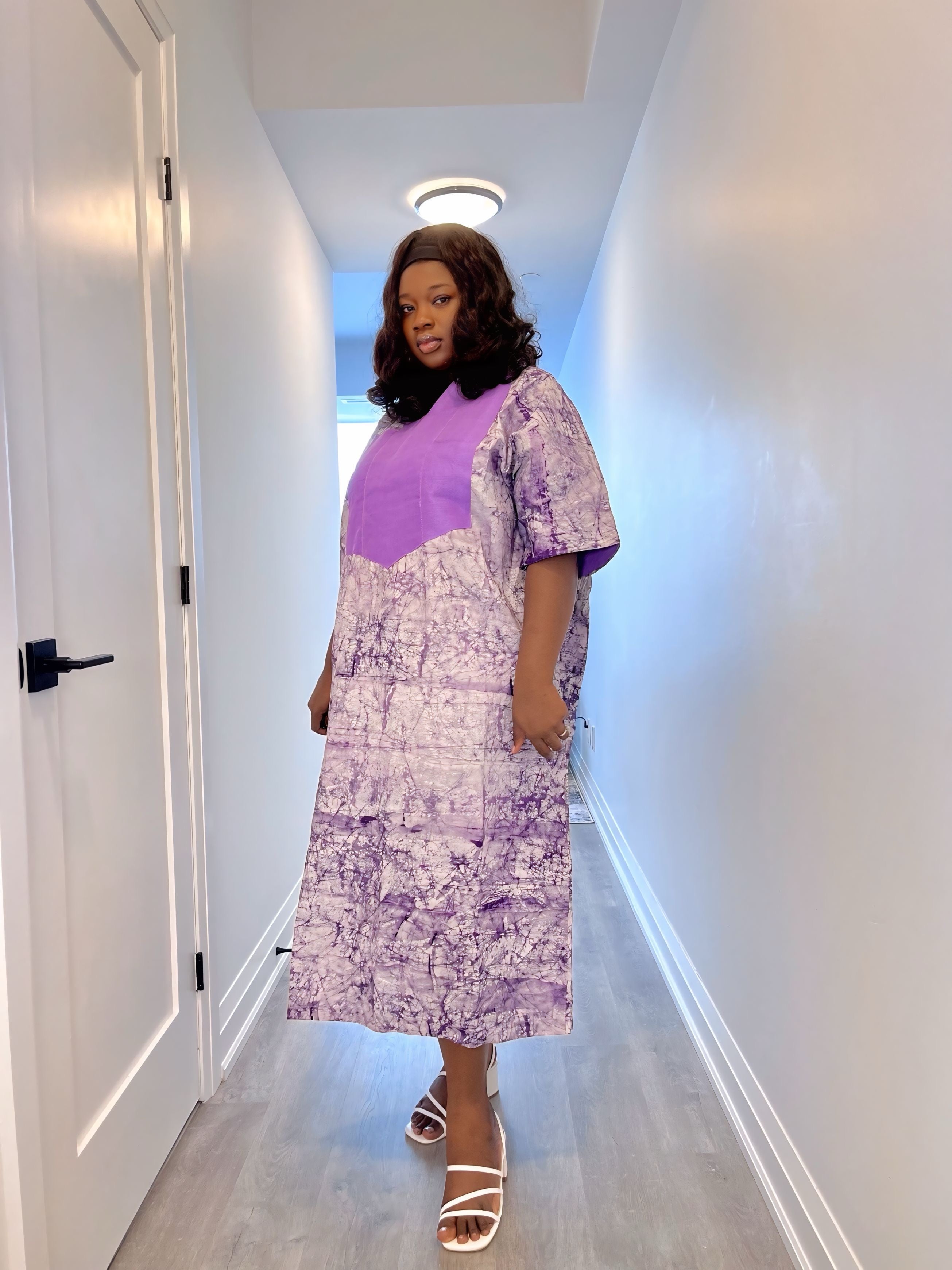 Tofunmi Hand-dyed Adire Dress