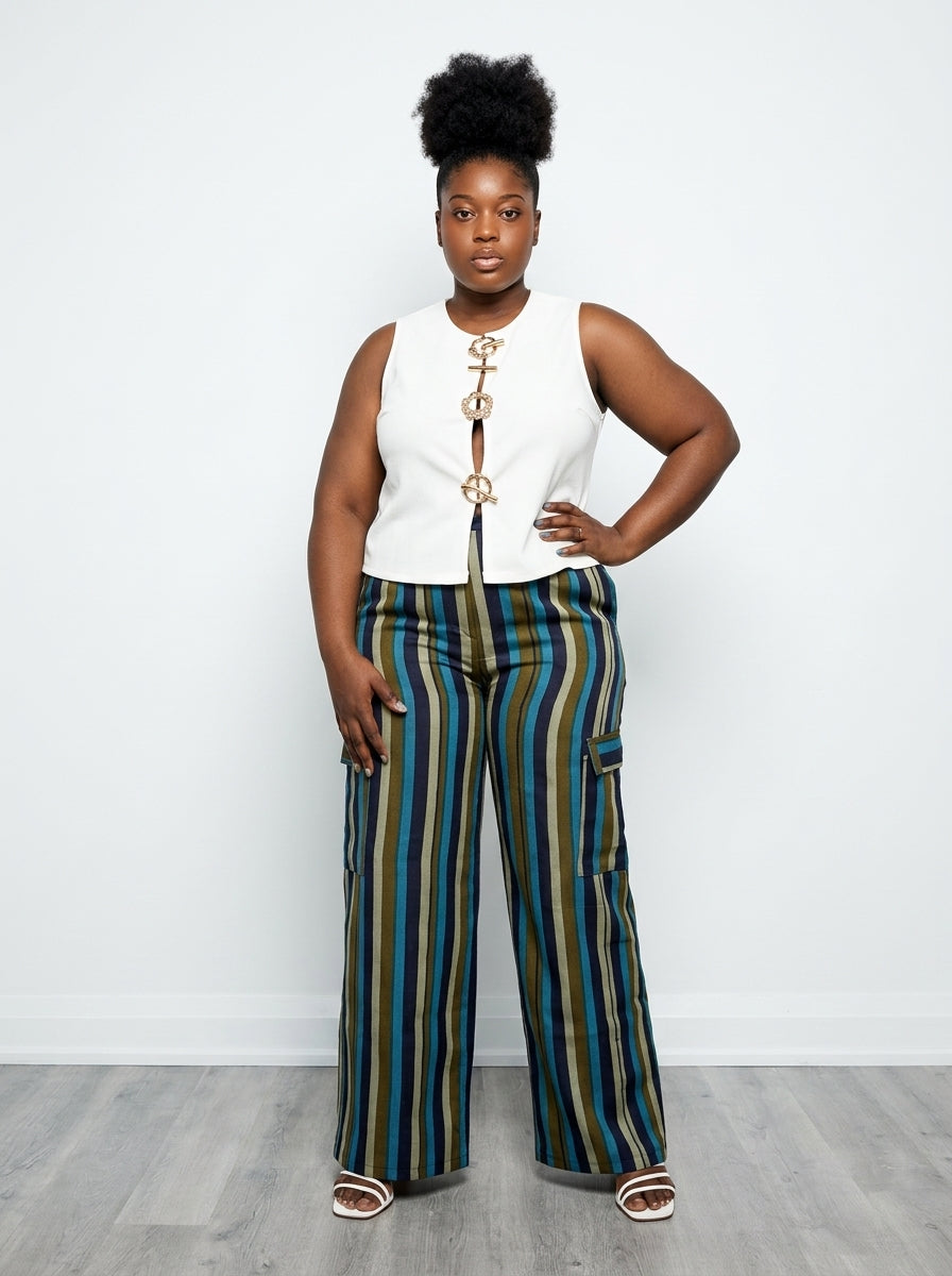 African Print Wide Leg Pants - Ore (Restocked)