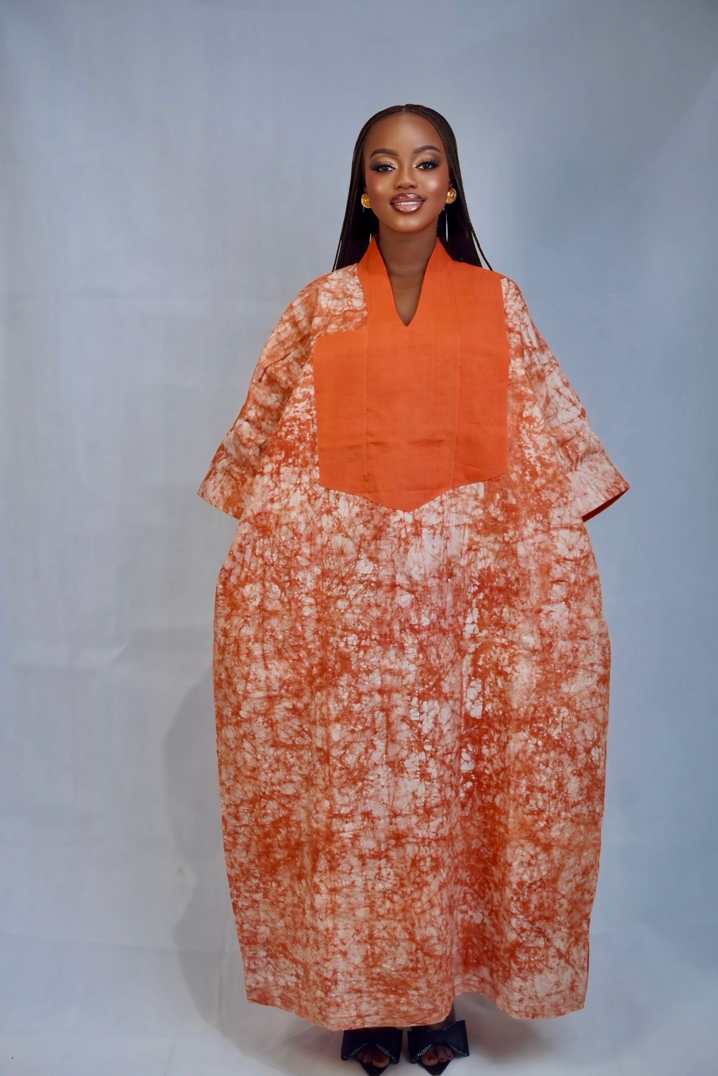 Adire Hand-Dyed Dress - Tayo Collection