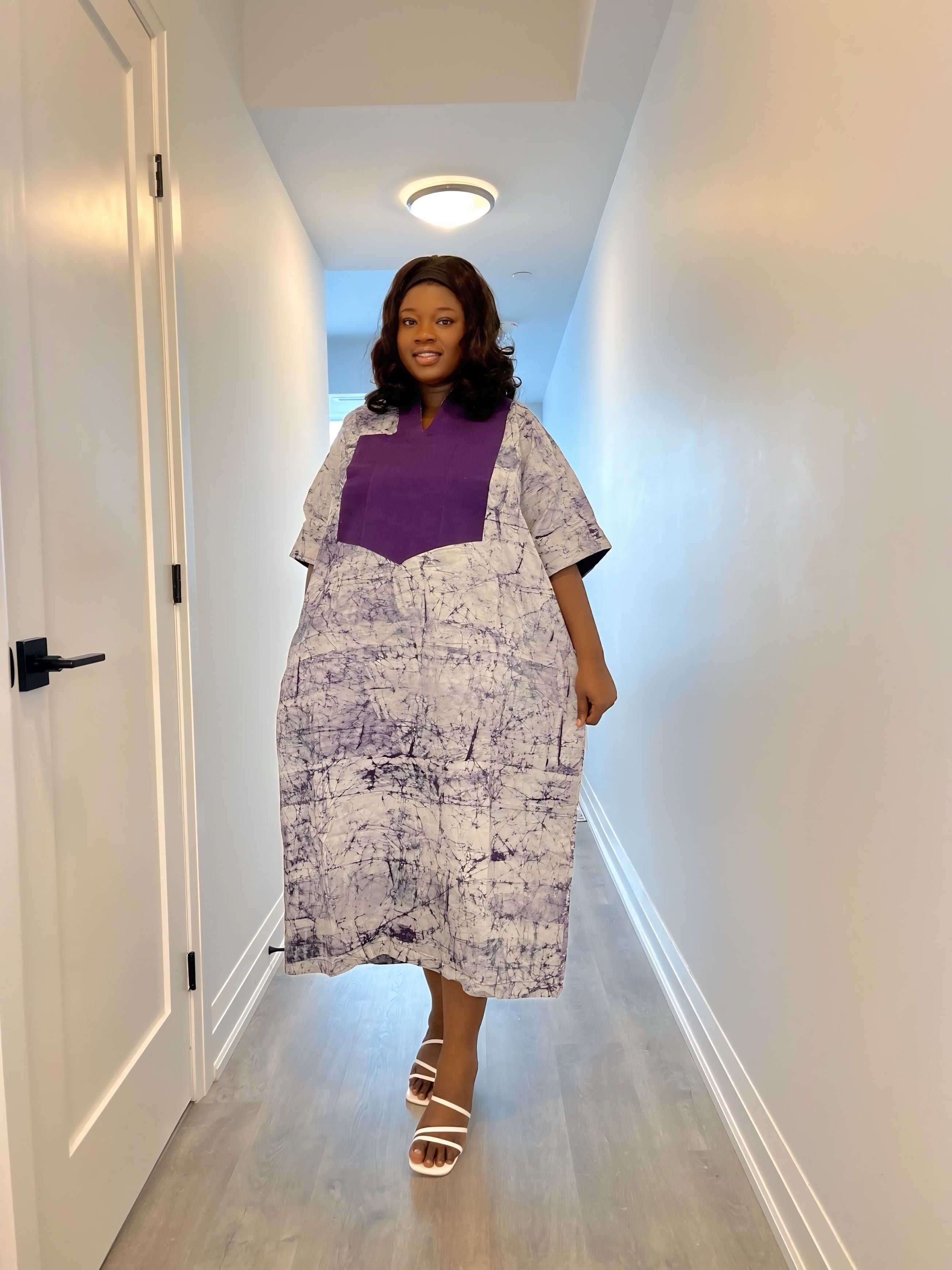 Loretta Hand-dyed Adire Dress