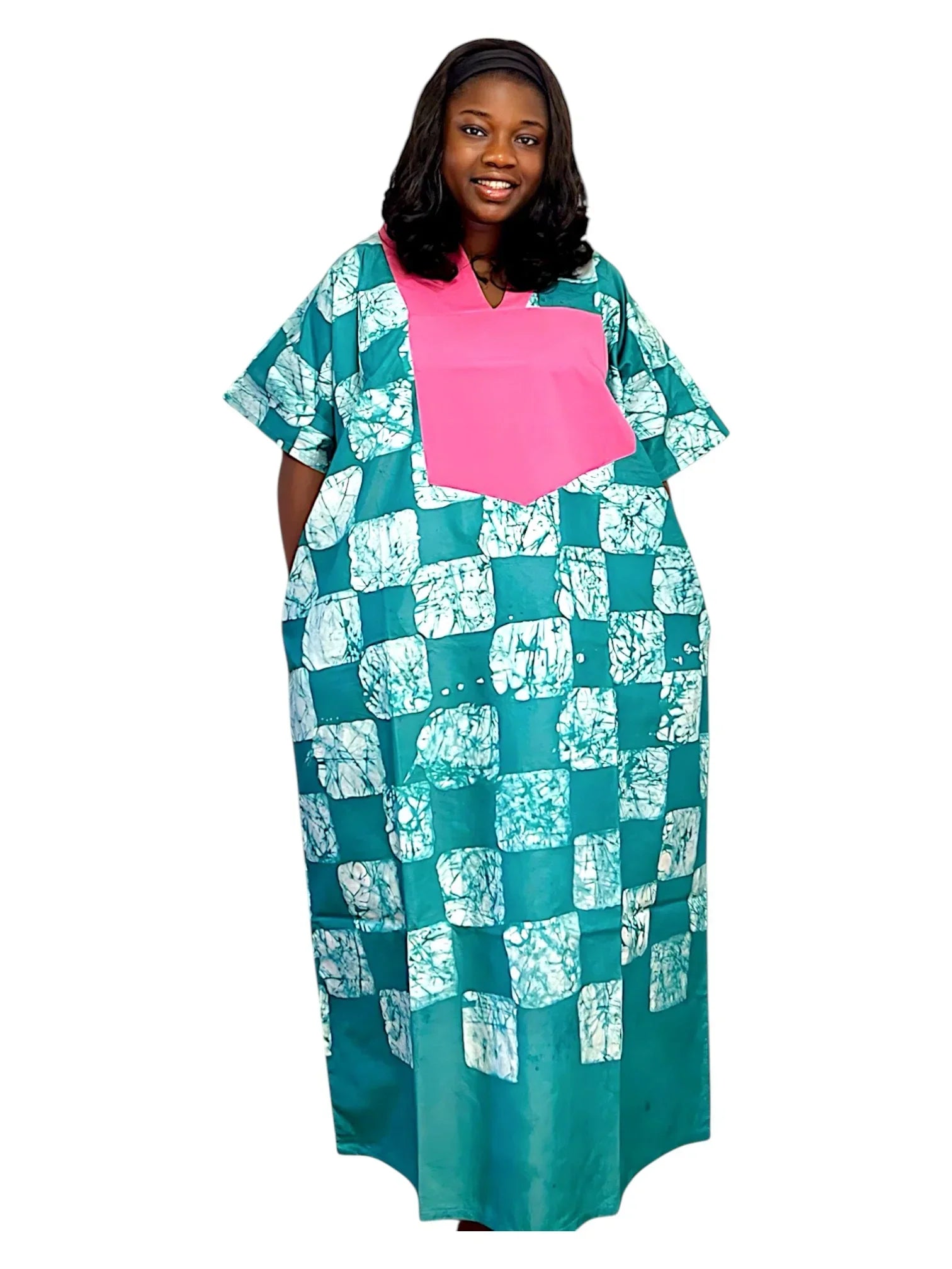 Eko Fleur African Adire Bubu Dress