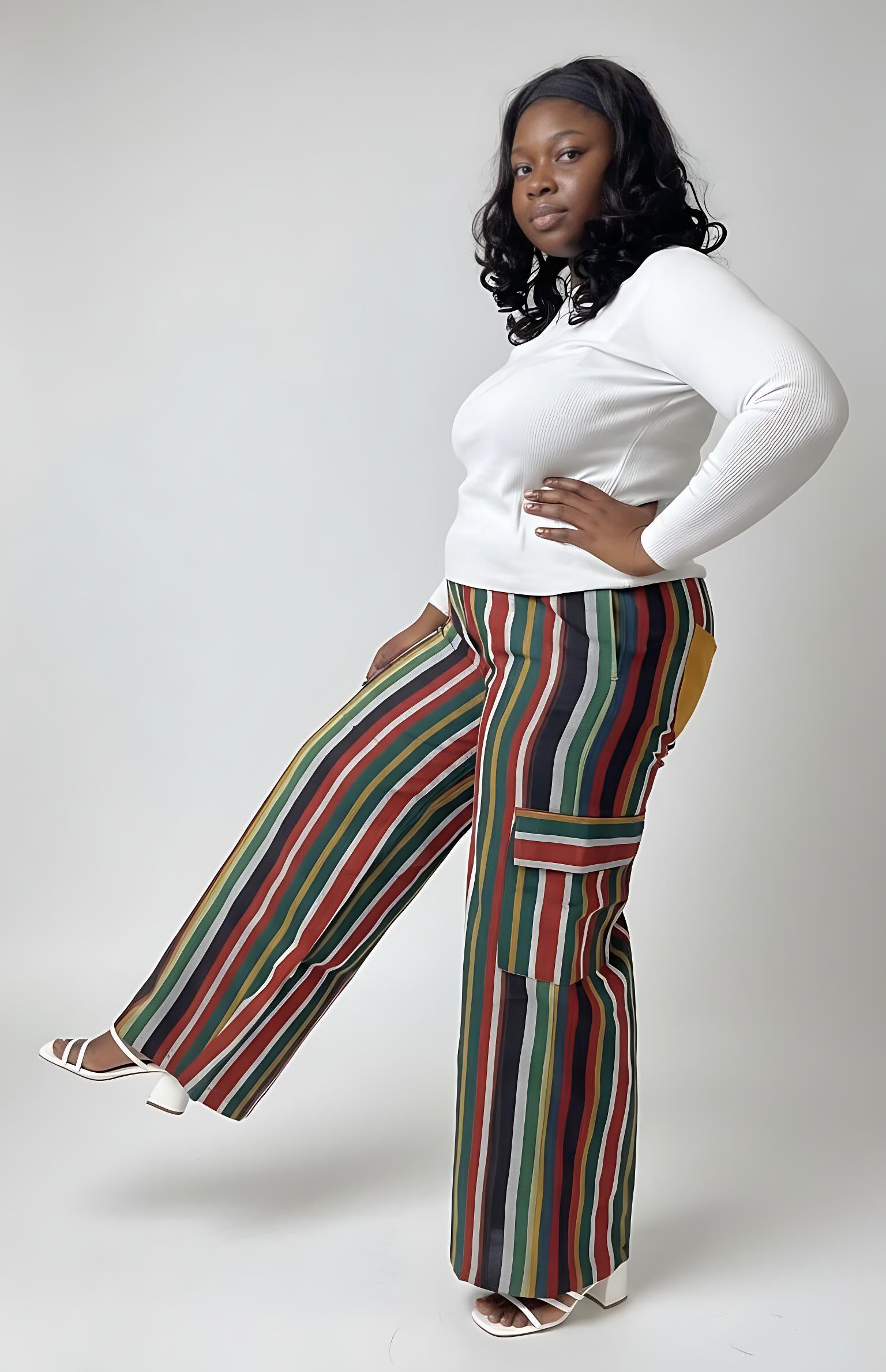 African Print Wide Leg Pants - Ife