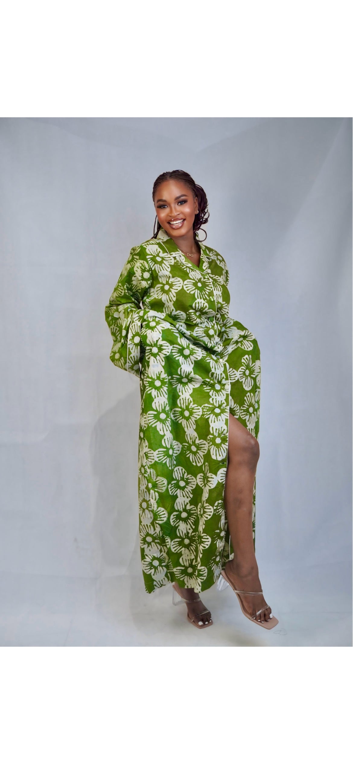 Lala Hand-dyed Adire Dress Shirt Collage