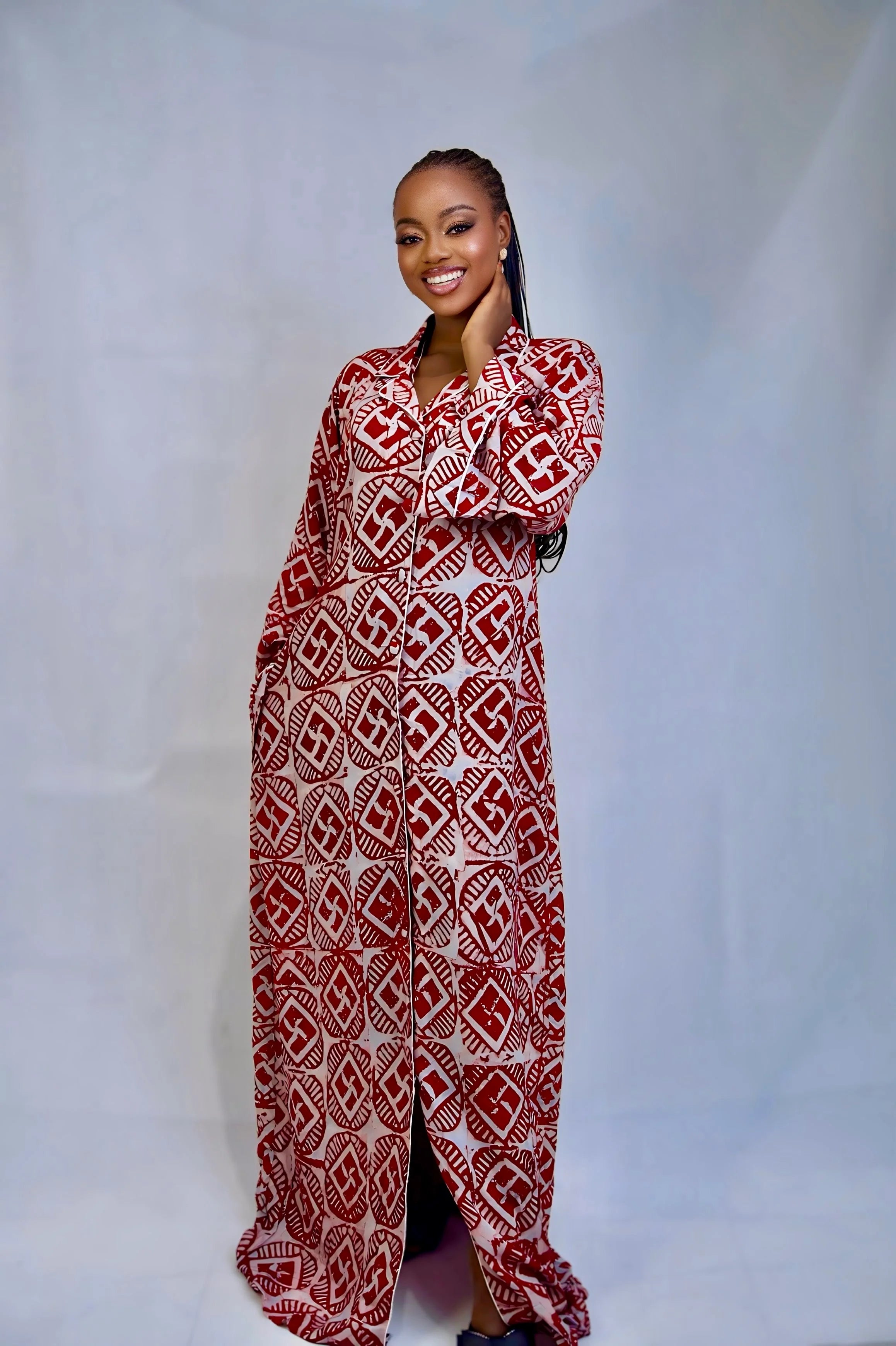 Lala Hand-dyed Adire Dress Shirt