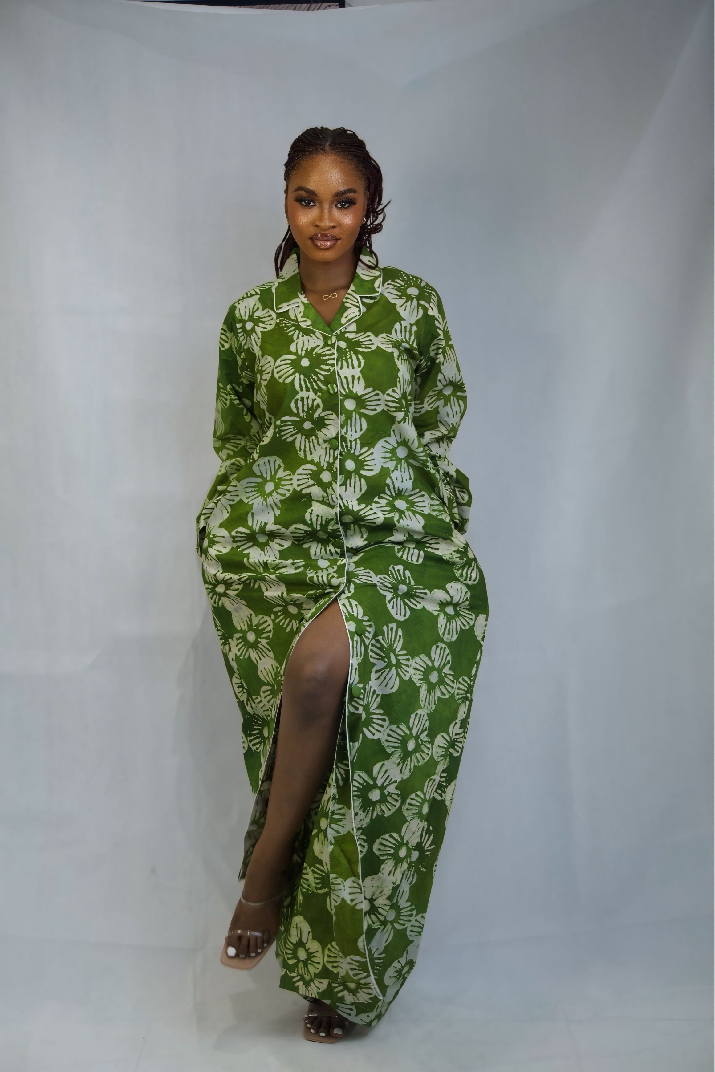 Lala Hand-dyed Adire Dress Shirt