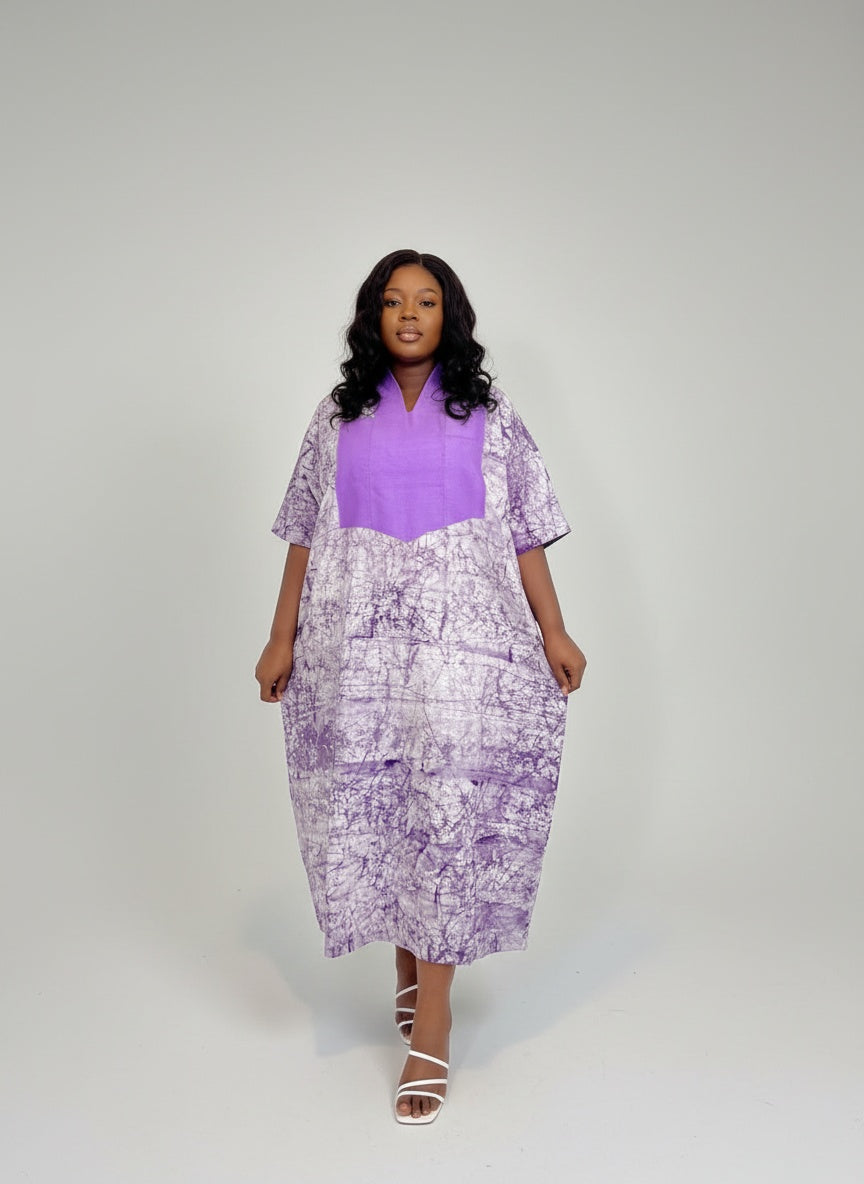 Layo Hand-dyed Adire Dress
