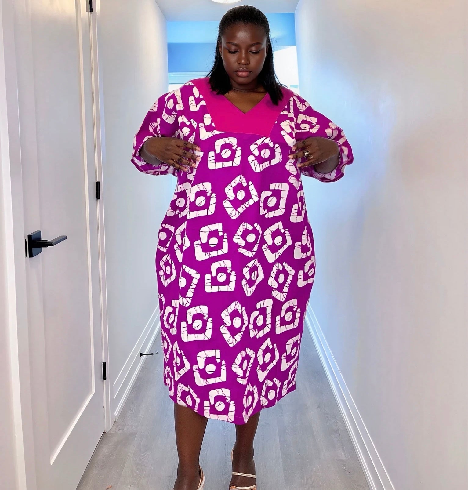 Lope Bubu Ankara Midi Dress