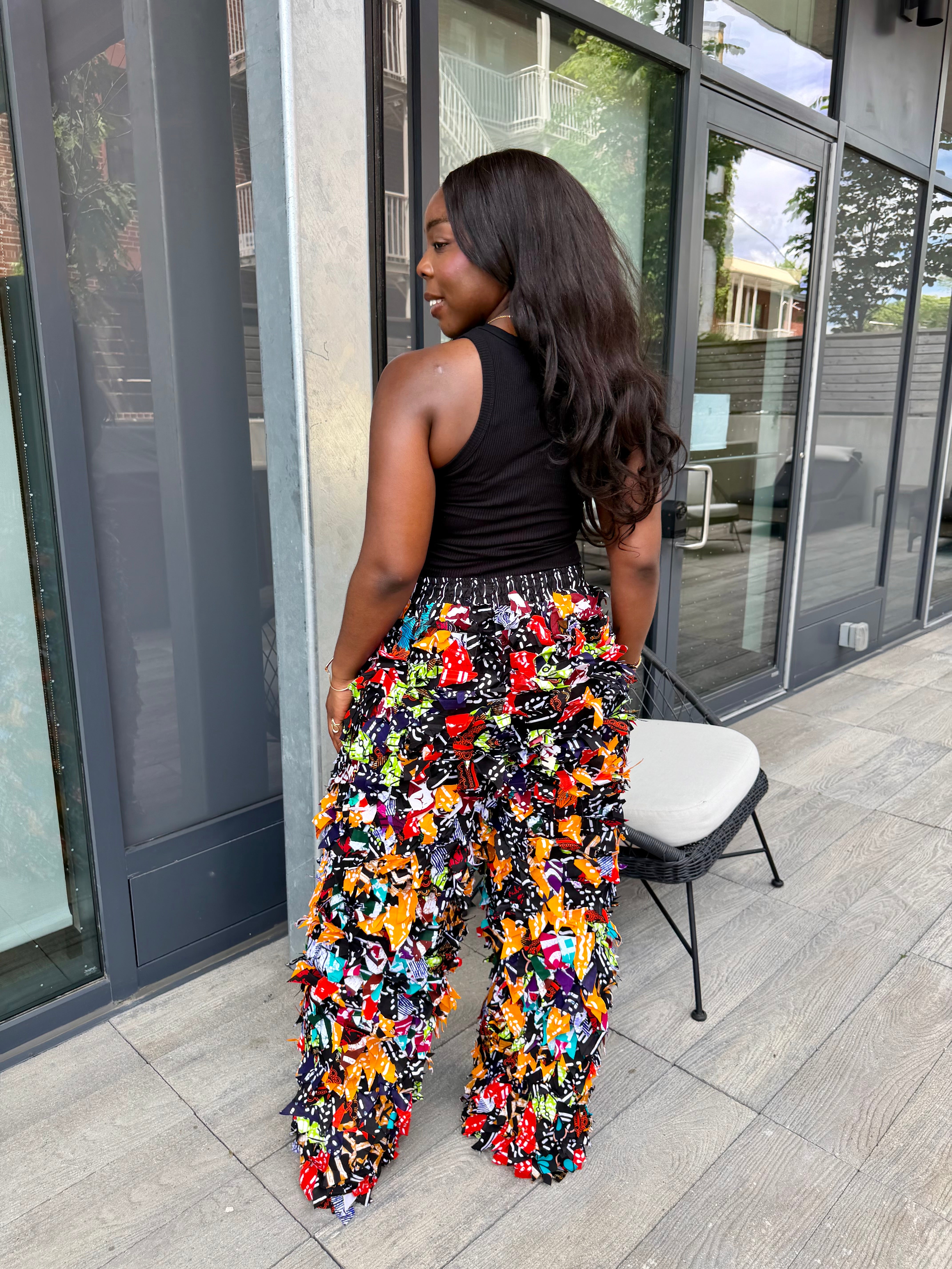 Sara Fringe Statement Pants
