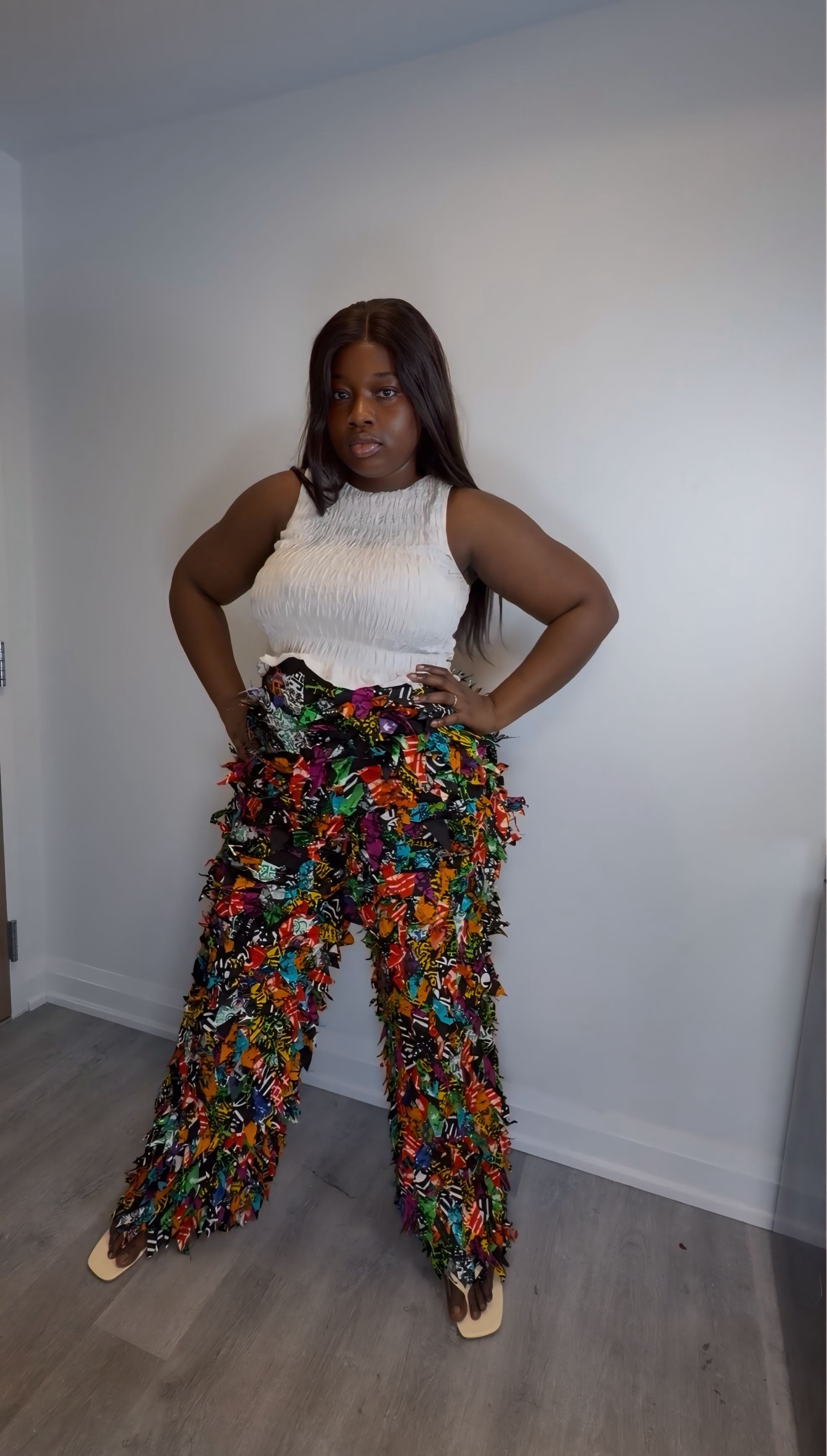 Sara Fringe Statement Pants