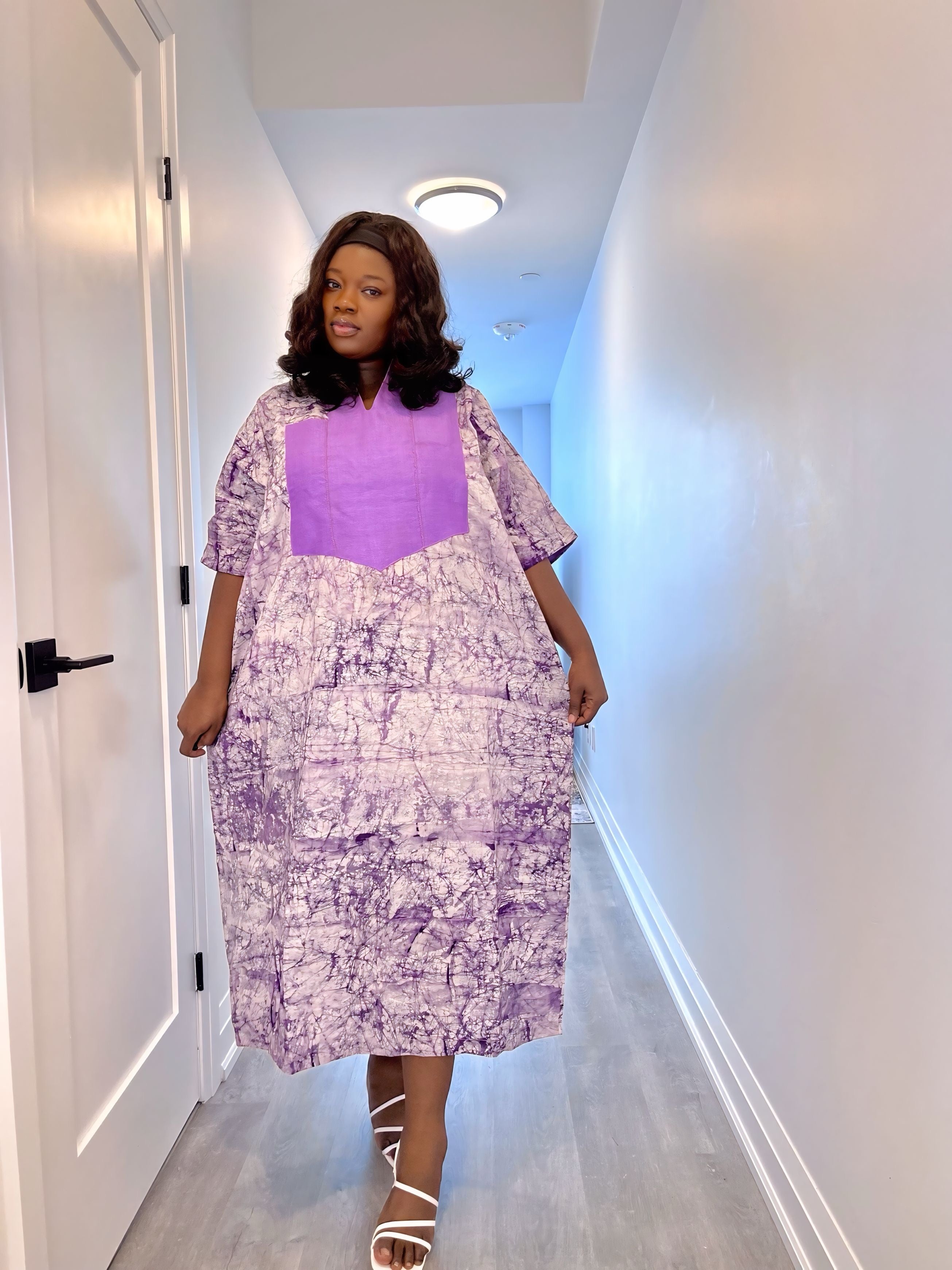 Tofunmi Hand-dyed Adire Dress