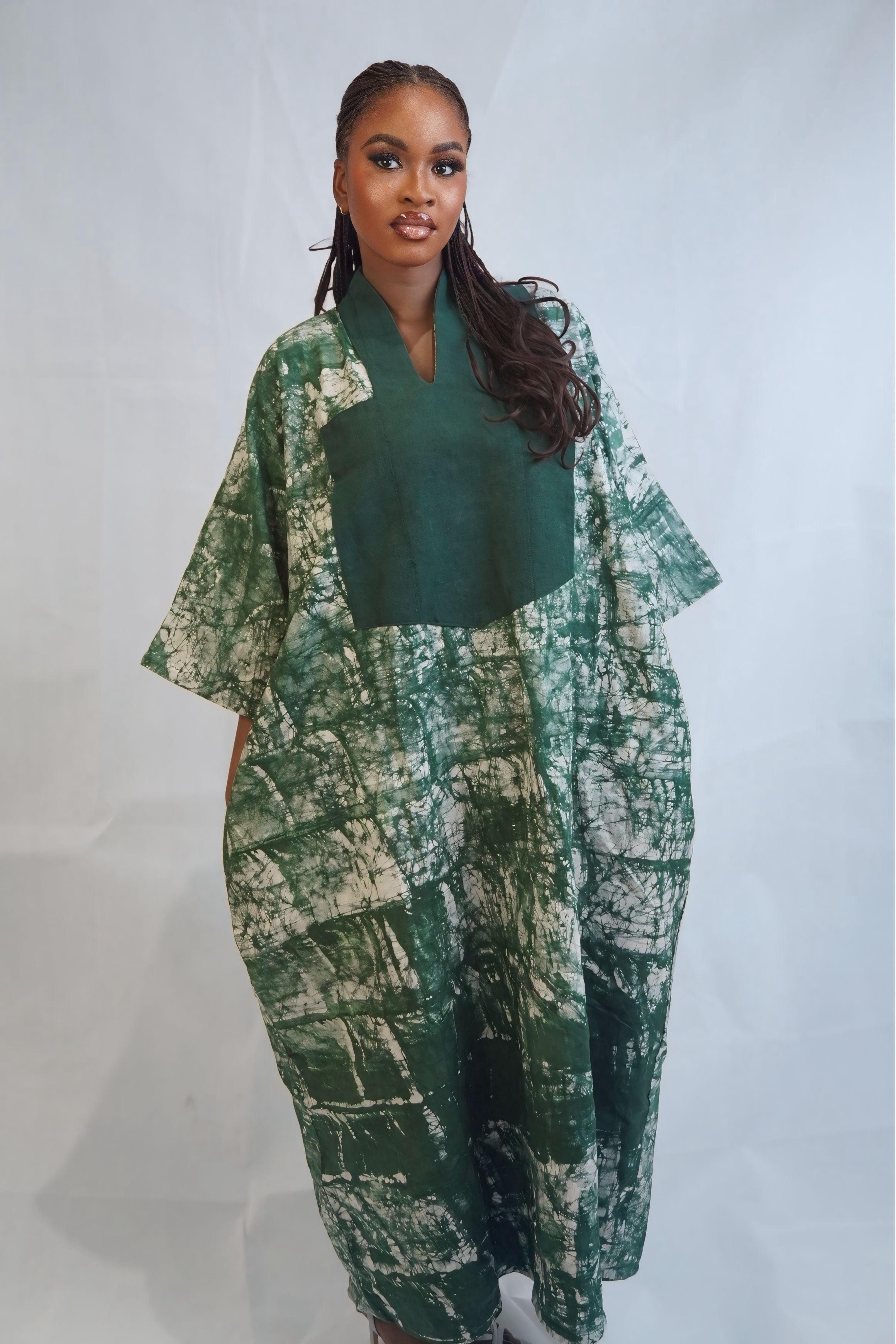 Layo Hand-dyed Adire Dress