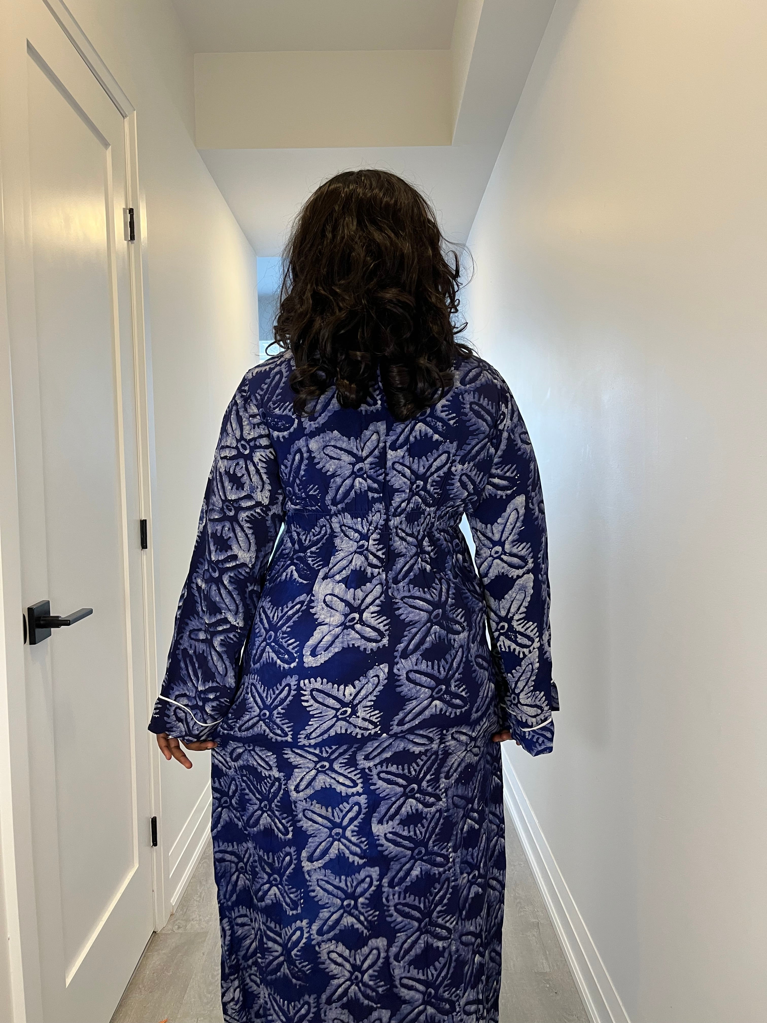 Adire Crepe Dress Shirt - Elegant and Comfortable