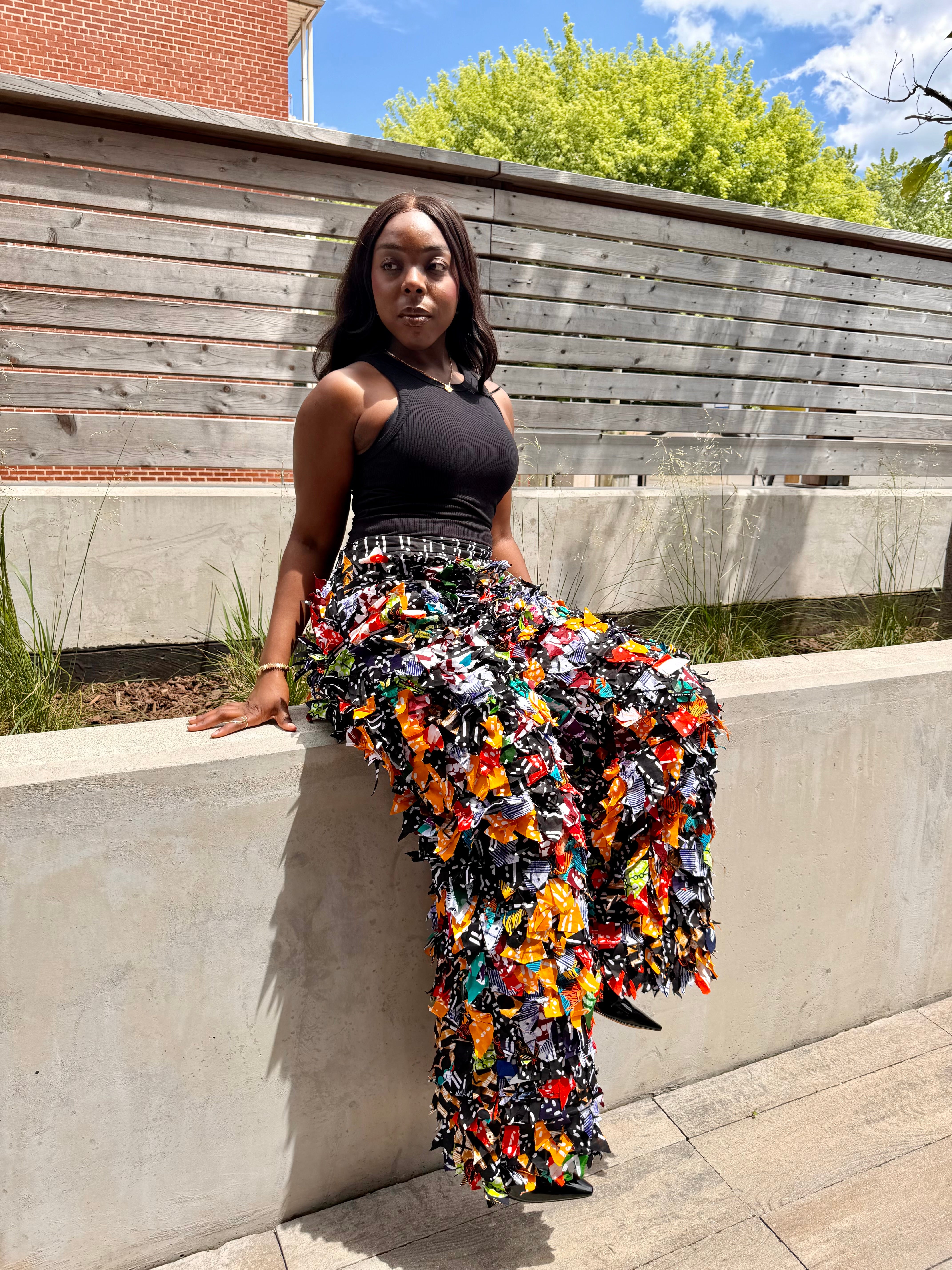Sara Fringe Statement Pants