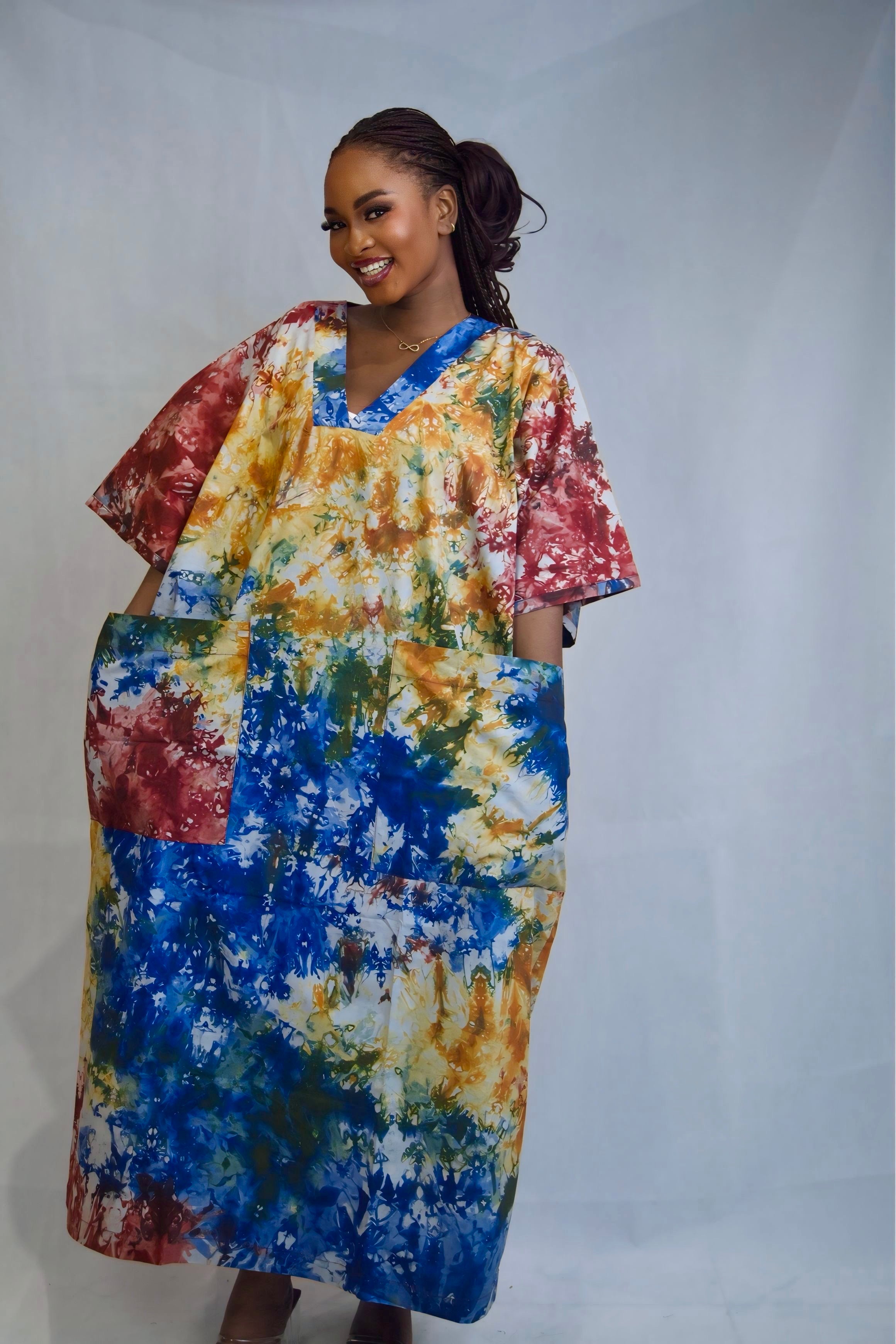 Demi Multicolor Tie-Dye Bubu