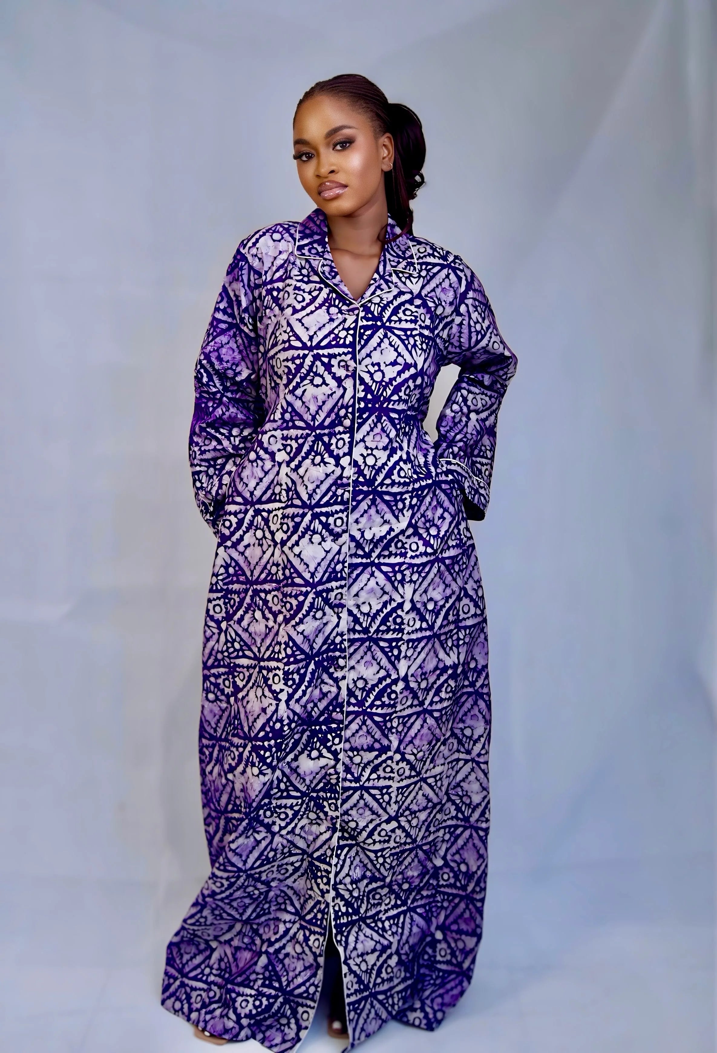 Lala Hand-dyed Adire Dress Shirt