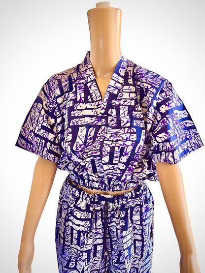 Ìròsa Ankara Crop Top & Long Pant Set