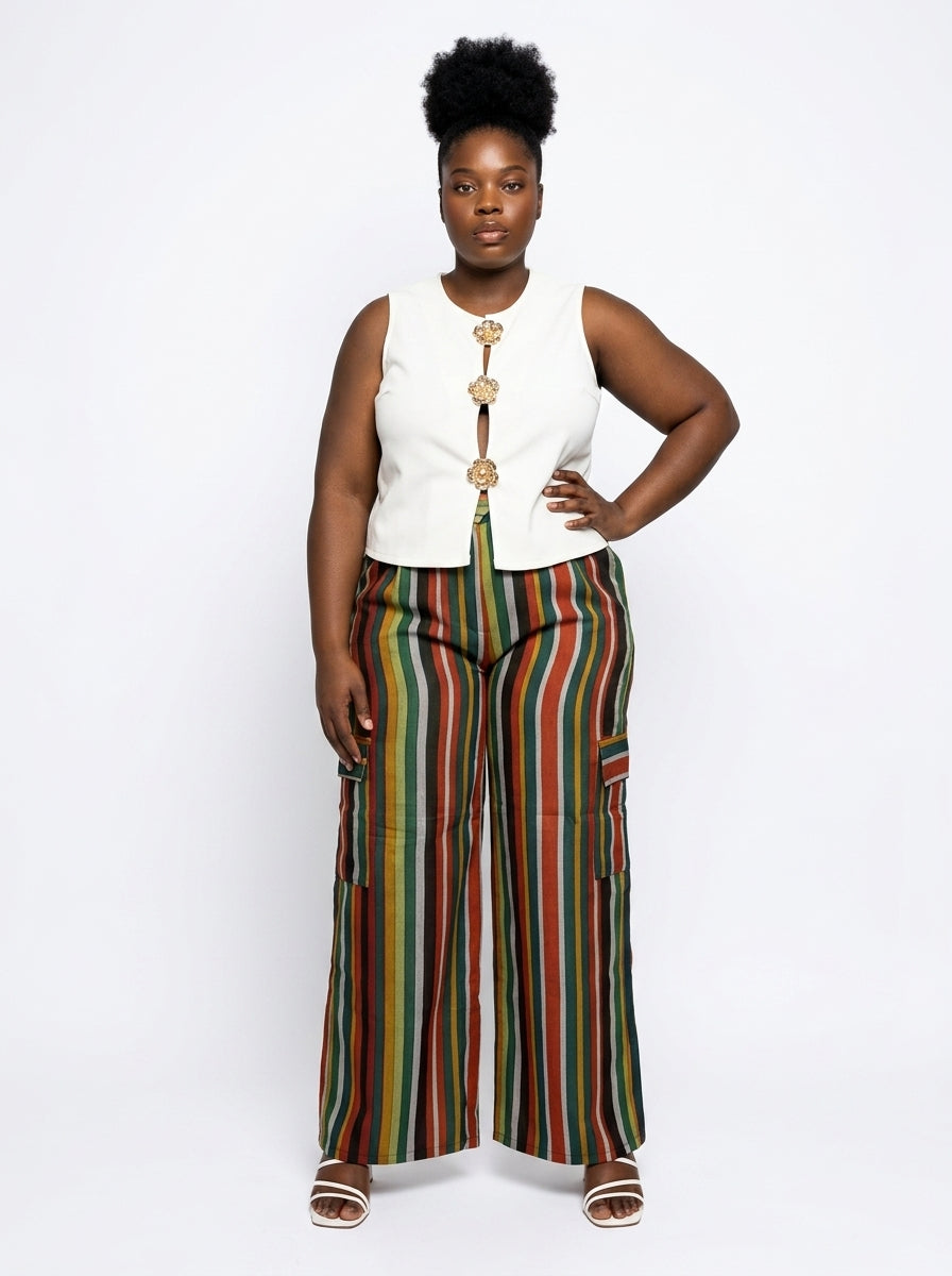 African Print Wide Leg Pants - Ore (Restocked)
