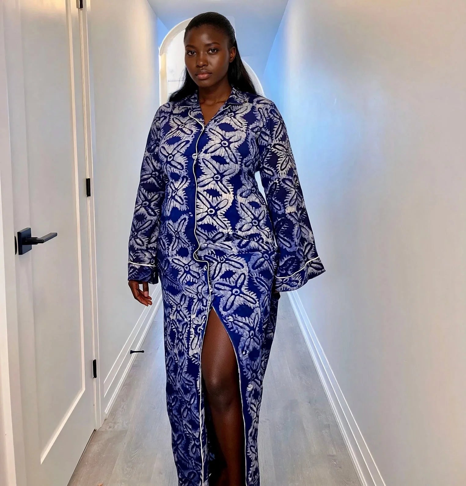 Lala Hand-dyed Adire Dress Shirt