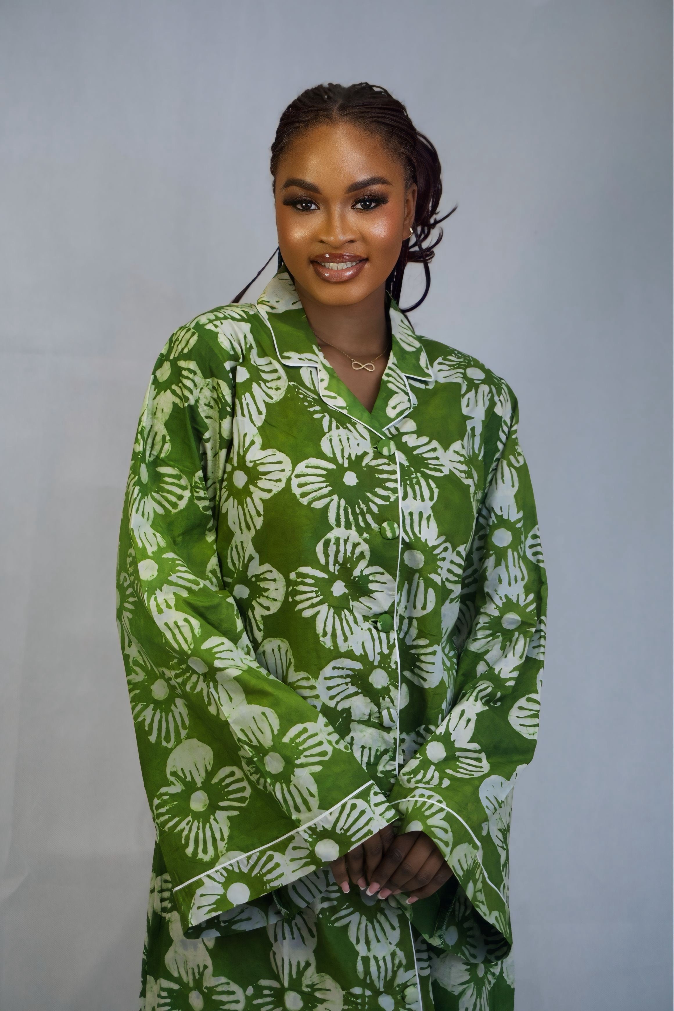 Lala Hand-dyed Adire Dress Shirt