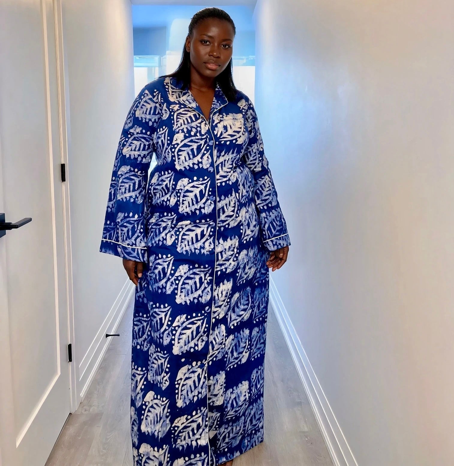 Adire Crepe Shirt: Hand-Dyed Elegance