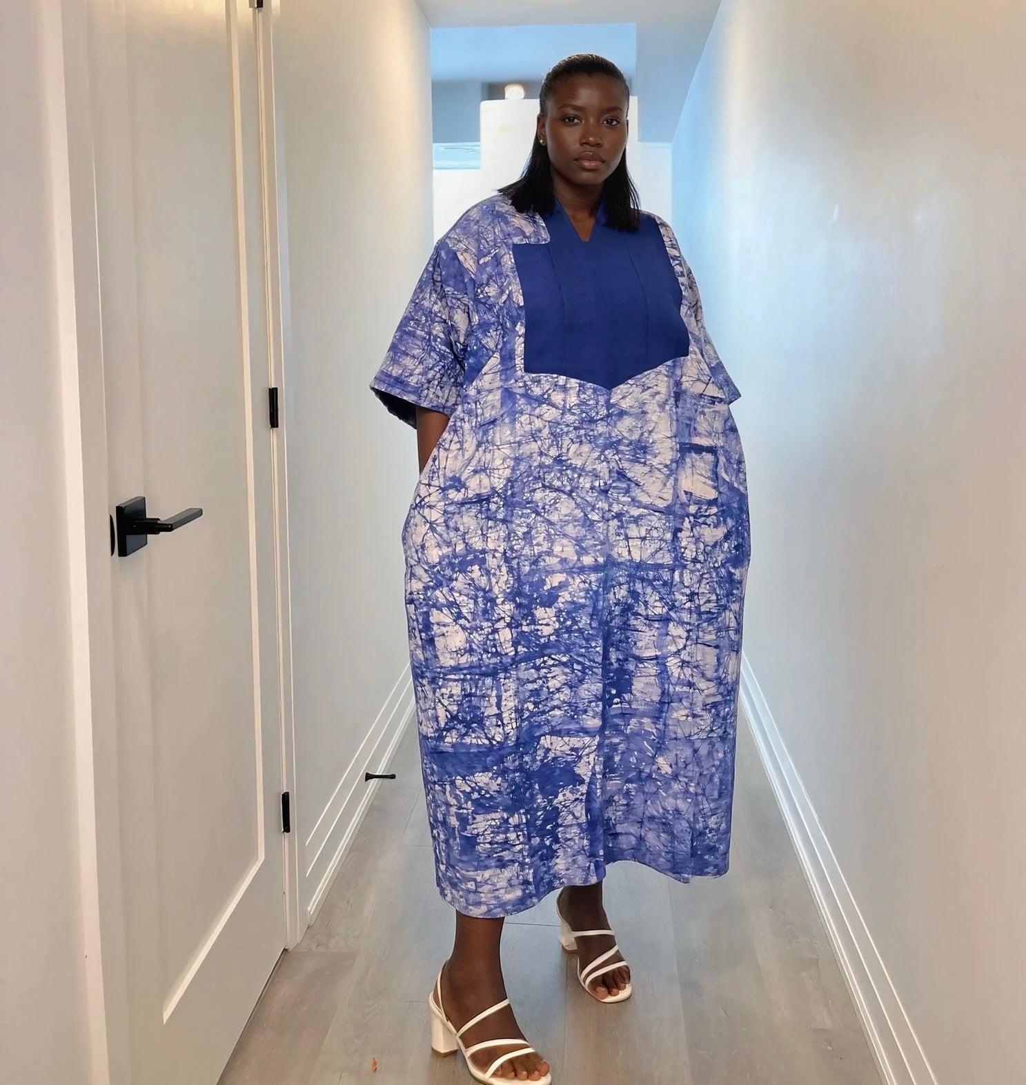 Tosin Hand-dyed Adire Dress