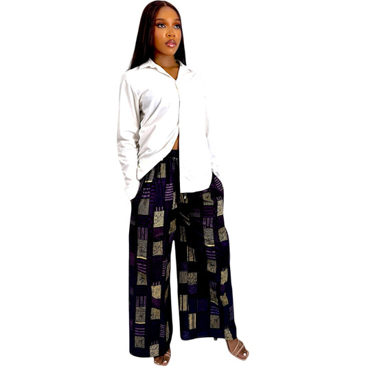 Dídára Ankara Wide Leg Pants