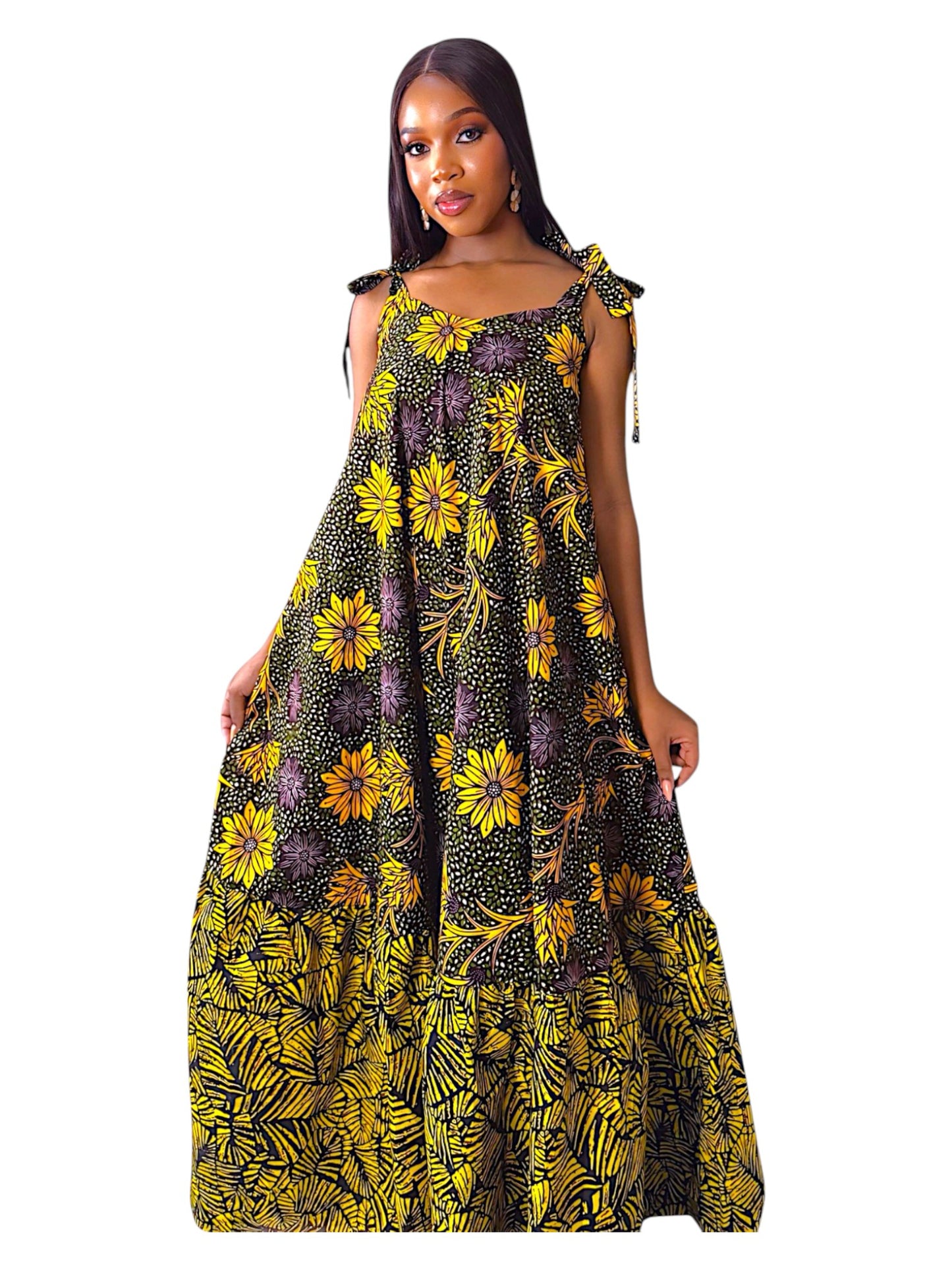 Inúdídùn Maxi Long Ankara Sundress