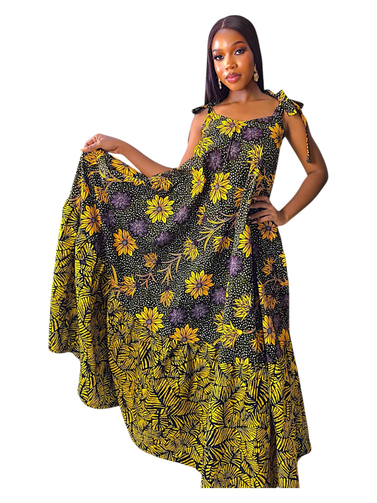 Inúdídùn Maxi Long Ankara Sundress