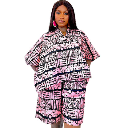 Ìgbìn  Ankara Agbada and Short Set