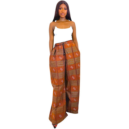 Àwẹ̀ Ankara Wide Leg Pants