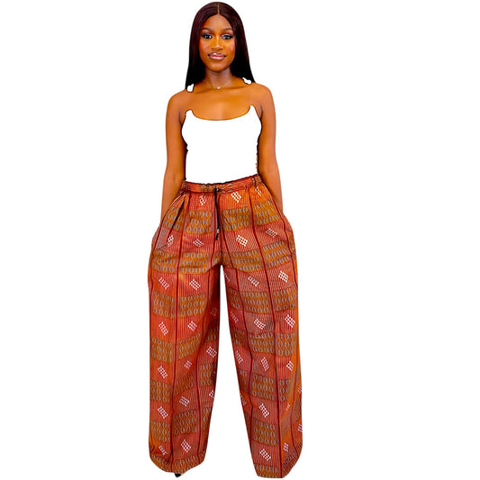 Àwẹ̀ Ankara Wide Leg Pants