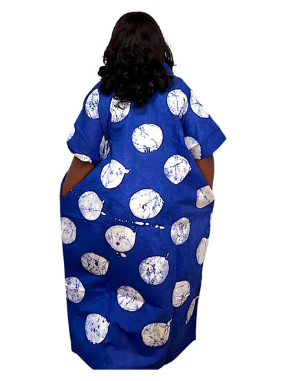 Eko Fleur – African Adire Bubu Dress