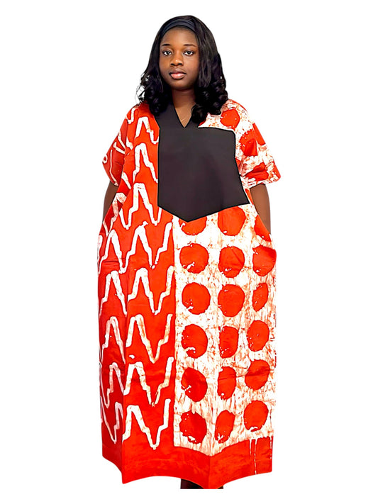 Eko Baddie – African Adire Bubu Dress